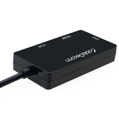 3-in-1 DisplayPort to HDMI DVI VGA Adapter Converter Cable Male to Female