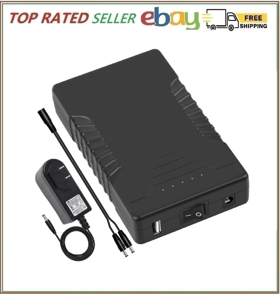 TalentCell Rechargeable 12V 6000mAh/5V 12000mAh DC Output Lithium ion Battery…