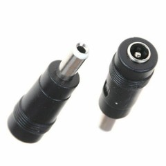 x3 Copper DC Power Connector 5.5mmx2.1mm Female to 5.5mmx2.5mm Male Adapter (C)