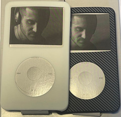 Protective Case Silicone For Apple iPod Classic 80GB Duo Pack White Black Twill