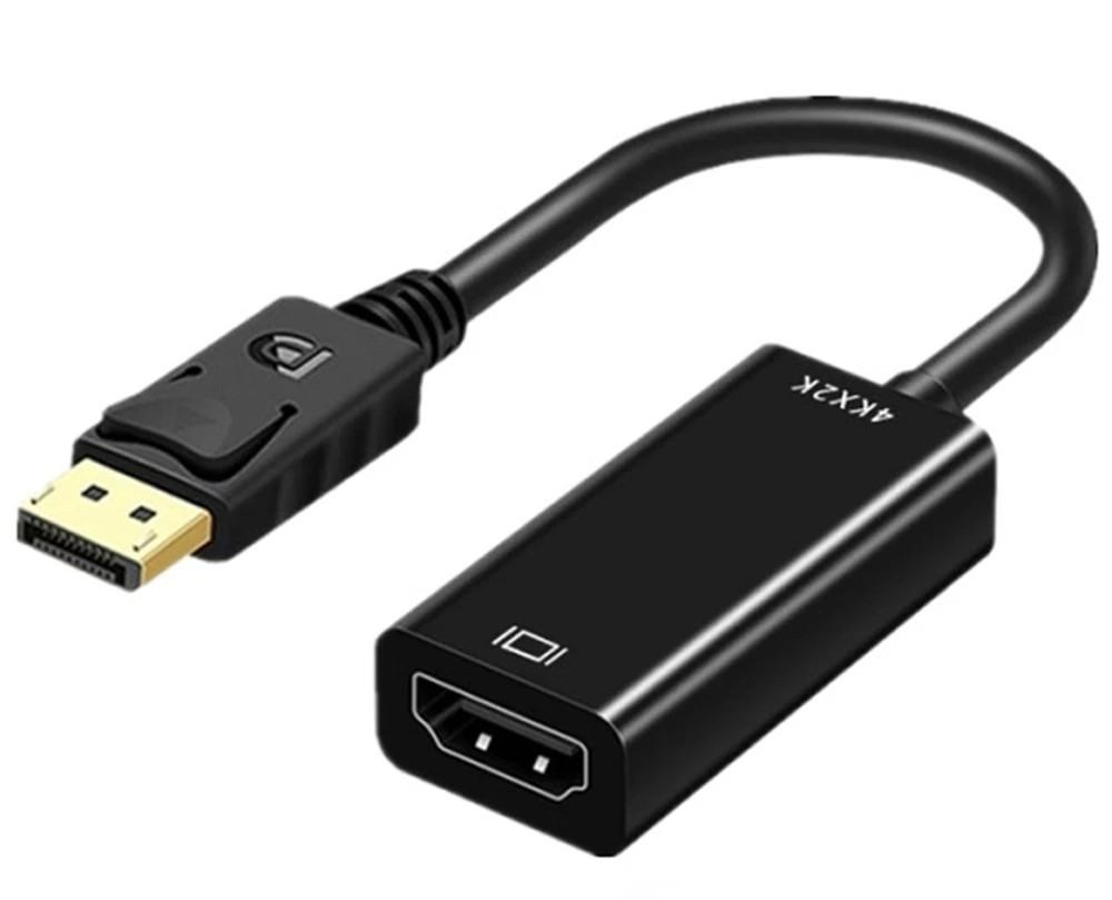 4K DisplayPort to HDMI Adapter DP Male to HDMI Female Cable Converter PC Laptop