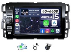 4+64GB Android 15 Radio for 2007-2013 Chevy Silverado 7 inch 4GB RAM + 64GB ROM