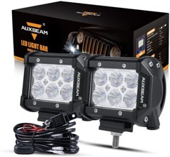 2x 4INCH 18W LED Work Light Bar Spot Pods Offroad Fog Lamp 4WD Pickup ATV Truck