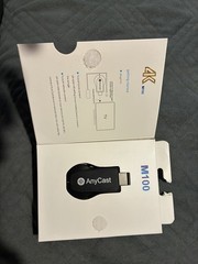 AnyCast M100 4K Wireless Display Dongle, HDMI & Wi-Fi, Dual Core, H.265 HEVC