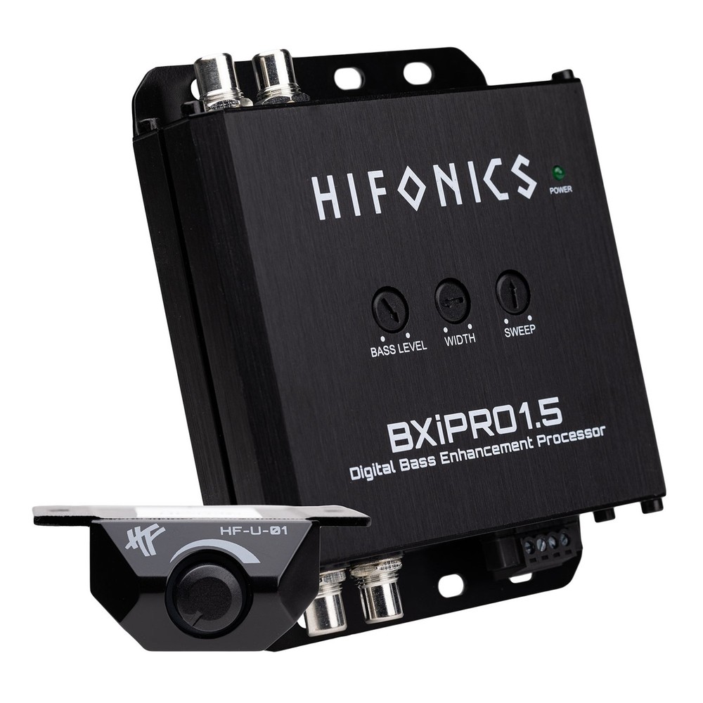 Hifonics BXIPRO1.5 Bass Enhancer, Digital Processor, Dash Mount Remote Control