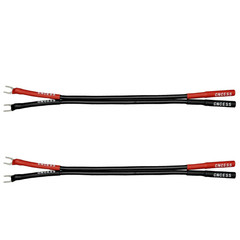 CNCESS CESS-083 Female Banana Jack to Spade Plug for Speaker Cable (Small Spade)