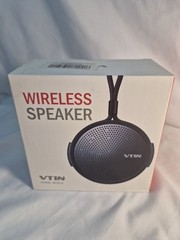 VTIN Waterproof Bluetooth Wireless Speaker #BH221A Black Lightweight, TF Card