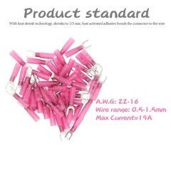 Heat Shrink Fork #10 M5 Stud Wire Spade Crimp 22-10AWG Terminals Connectors