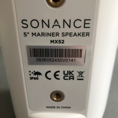 Sonance Mariner MX52 Outdoor Speaker – White – Single 🔥New/Open Box🔥