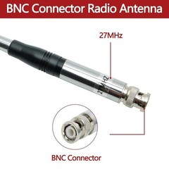 9in-51in 27MHz BNC Telescopic Antenna For Handheld/Portable CB Walkie Talkie