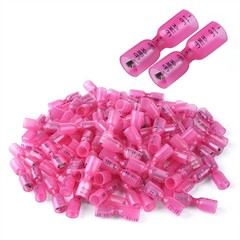 Female 22-10 AWG Heat Shrink Wire Spade Connectors Quick Disconnects Terminals