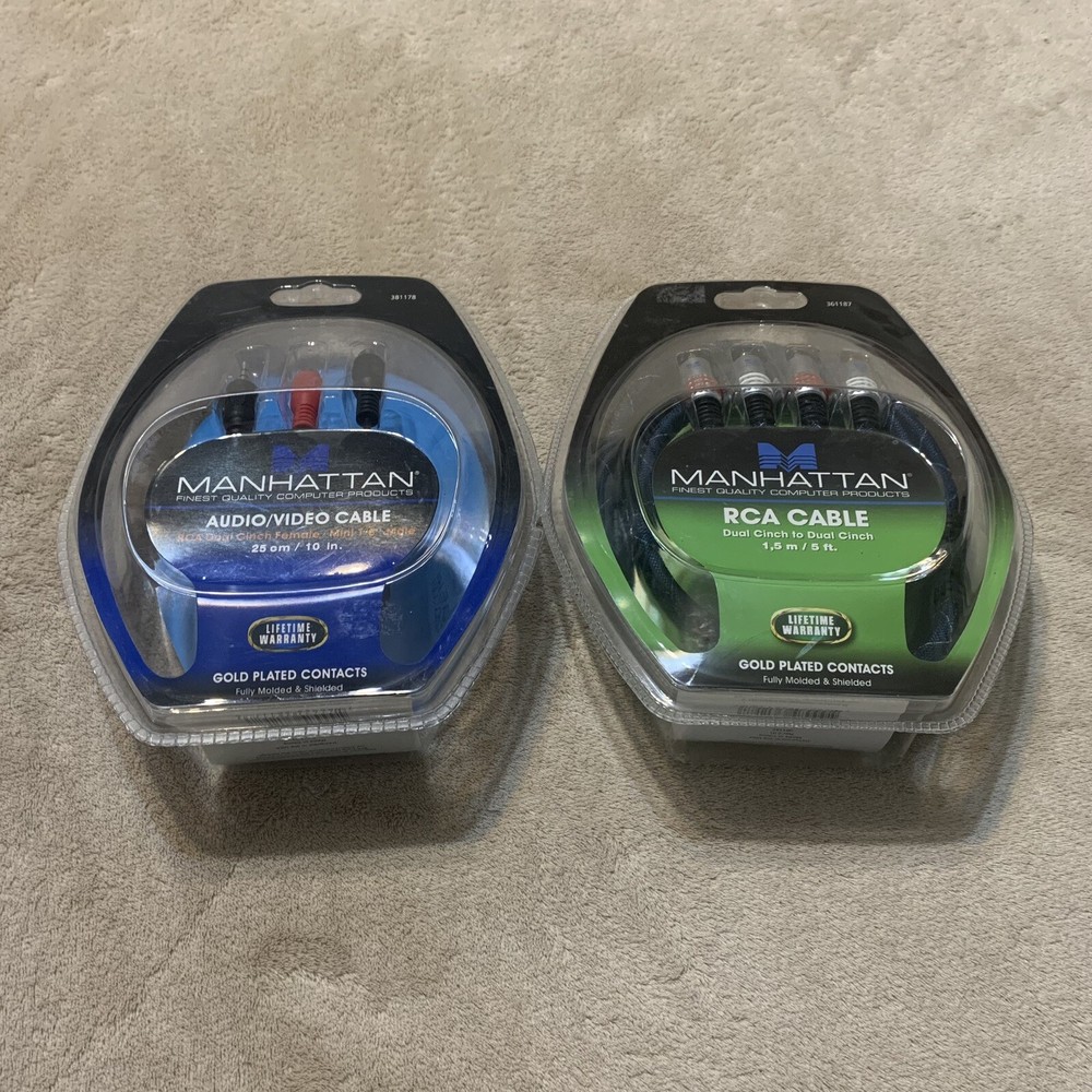 Manhattan Audio/Video Cable + RCA Cable (Set) NEW