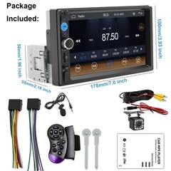 Single Din Car Stereo Bluetooth Backup Camera 7 Inch Touchscreen MP5 Player