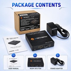 4K HDMI Splitter 1×4 Dolby Vision HDCP2.2 JTECH-4KSP4