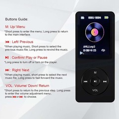 MP3 Player 32GB with Speaker Earphone Portable HiFi Lossless Sound MP3 Mini M…