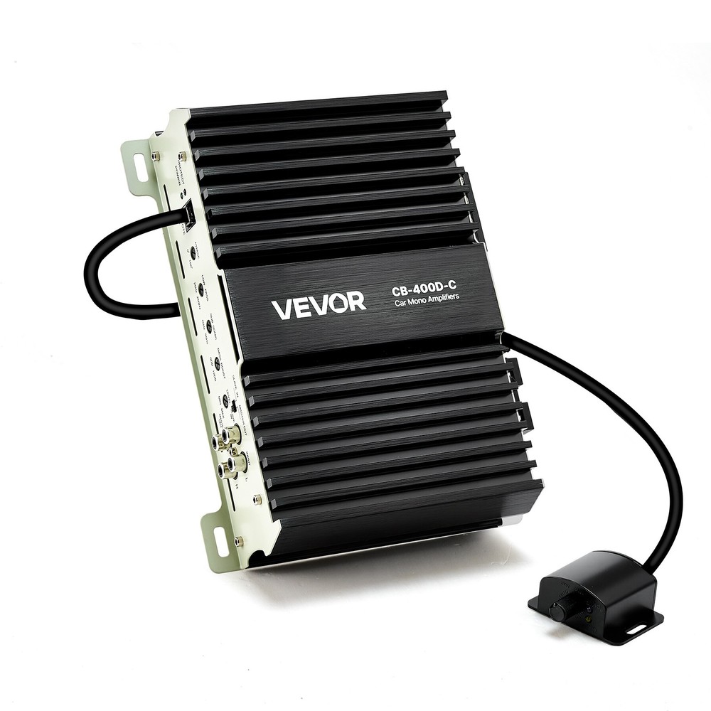 VEVOR Monoblock Car Amplifier Class D Subwoofer Amplifier 400W RMS 1/2/4 Ohm