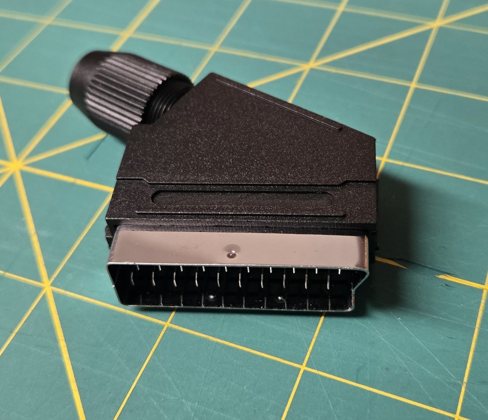 Male SCART 21 Pin Socket Connector Plug for Euro or JP21, RGB AV Adapter RGB21