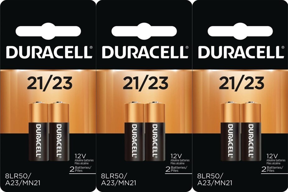 6 Pack Duracell A23 12 Volt Battery MN21 MN23 23AE 21/23 GP23 23A 23GA