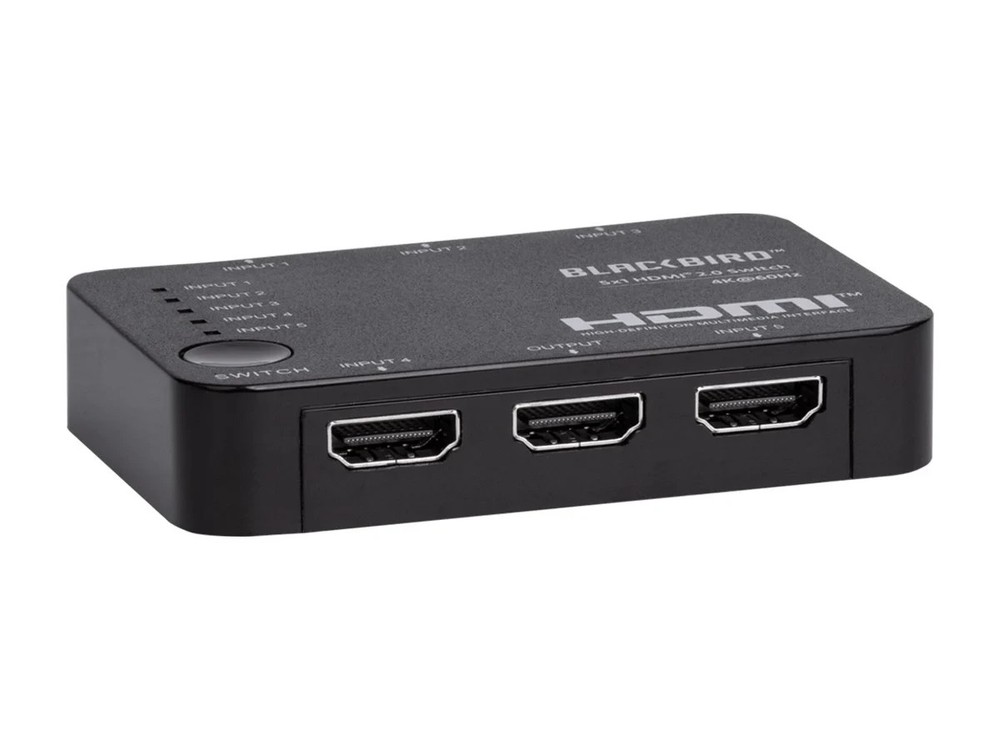 NEW Monoprice Blackbird 4K 5×1 HDMI 2.0 Switch HDR 18G HDCP 2.2 4K@60Hz 42270