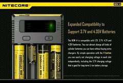 Nitecore i4 Intellicharger Universal Li-ion Ni-MH Ni-Cd Battery Charger 1.5v 3.7