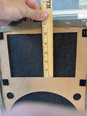 Vintage Large Advent Bullnose Speaker Grills w/ Badge