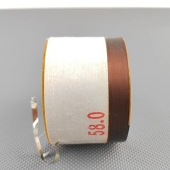 1pcs 58mm Flat Aluminum Bass Voice Coil 8 Ohm for Diatone & Blue Whale Speakers