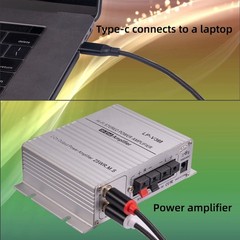 USB Type-C to 2 RCA Male Stereo Audio Cable USB-C Jack Converter Adapter Android