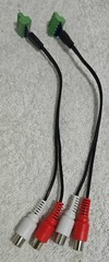 FEMALE RCA TO 5 Pin Phoenix/Terminal/Captive Block for Extron/AV Pro.(PACK OF 2)