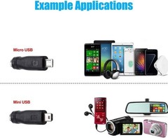 5FT 5V 2A Wall Charger with 8 Plug Types for Tablets and Small Electronics