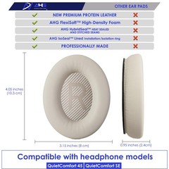 AHG Premium QC45 Replacement Ear Pads Cushions Compatible with Bose QuietComf…