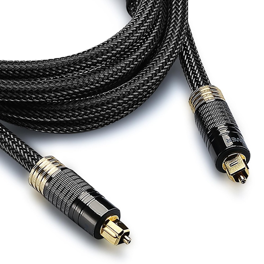 FosPower (6 Feet) 24K Gold Plated Toslink Digital Optical Audio Cable (S/PDIF) –