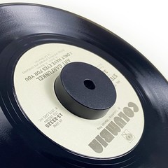 45 RPM Adapter 7 Inch Vinyl Record Solid Aluminum Dome Turntables Black