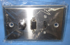 Vanco WALLPLATE HDMI+SVGA+3.5MM STN – ZX-120953X