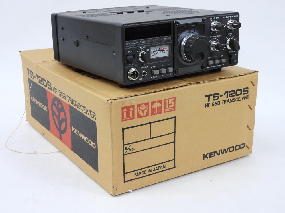 Kenwood TS-120S Vintage Ham Radio Transceiver + Box (good RX, no TX)