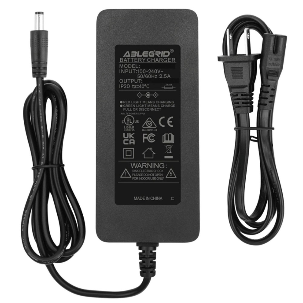 UL Listed 42V AC Adapter Charger For E-Glide SS 36Volt Lithium Battery Power