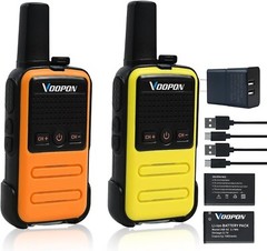 Durable Lightweight Walkie Talkies for Cruising and Skiing: 22 Channels Included