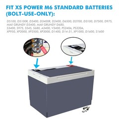 2x 4 Spot Flat Bolt Style Battery Terminal For XS Power M6 Standard Batteries