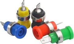 WMYCONGCONG 20 PCS 5 Colors 4mm Banana Jack Female Panel Mount Socket…