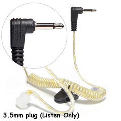 2 Pack 3.5mm Surveillance Balanced Armature Earpiece Listen Only Headset