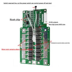 8S 24V LiFePO4 BMS 200A Common Port Lithium Battery Protection Board w/ Balance
