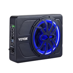 VEVOR 10” 440W Under-Seat Slim Car Subwoofer Hi-fi Speaker Sub Amp Kit