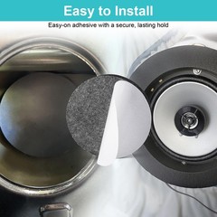 4PCS 6-7″ Car Door Audio Speaker Foam Gaskets Bass Sound Insulation Seal Rings