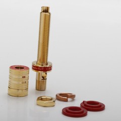 4Pcs HiFi Speaker Binding Post Gold Plated Audio Jack Sockets Plug Terminals