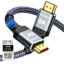 Highwings 8K 10K 4K HDMI Cable 48Gbps 6.6FT/2M, Certified Ultra High Speed HDMI