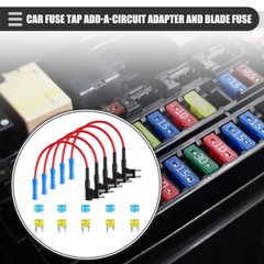 30PCS Fuse Tap Adapter Kit 12V 15 Amp 20Amp Car Add-a-circuit Mini ATM APM Blade