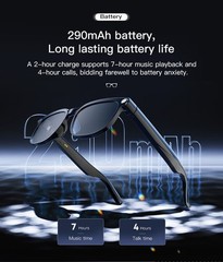 AI Smart Glasses Camera 4K Video Recording Bluetooth Calls Voice Assistant HD