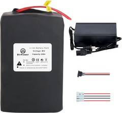 Ebike Battery 48V 25Ah Li-lon Lithium Batteries for 1000W Electric Scooter Motor