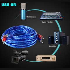4 Packs 2RCA Audio Jack Interconnect Cable 3 Feet Patch Male to Male Copper Wire