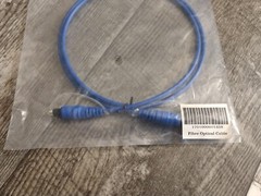 3′ Ft TOSLink Digital Optical Audio Fiber Optic Cable Wire Male to Male Lot Of 2
