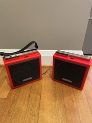 Sears Stereo 8 Track Player Solid State Red Hong Kong Vintage UNTESTED.